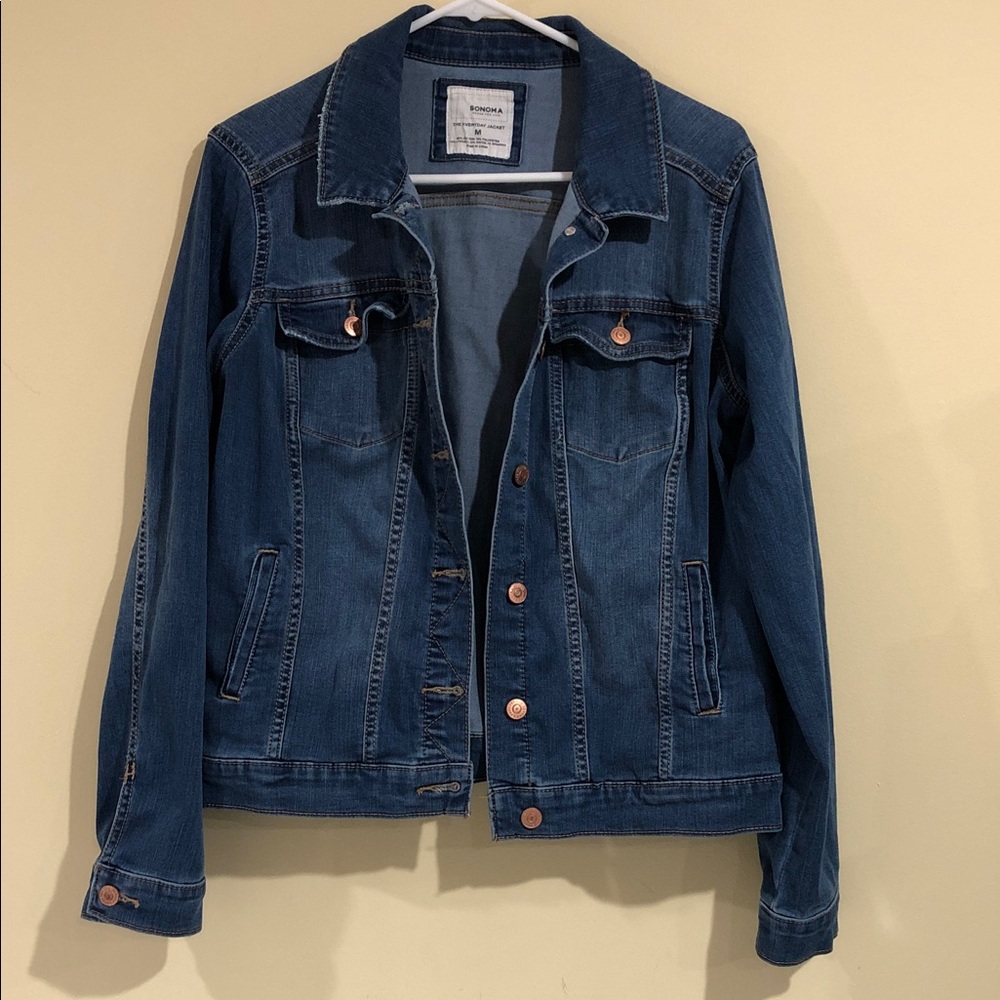 Sonoma Dark Blue Denim Jean Jacket Medium ( bit stretchy Fits M-L )